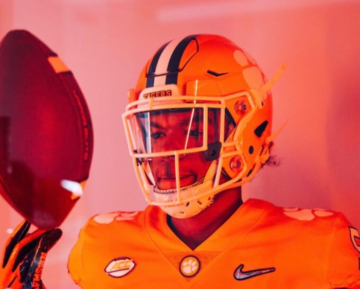 TJ Moore during a visit to Clemson.